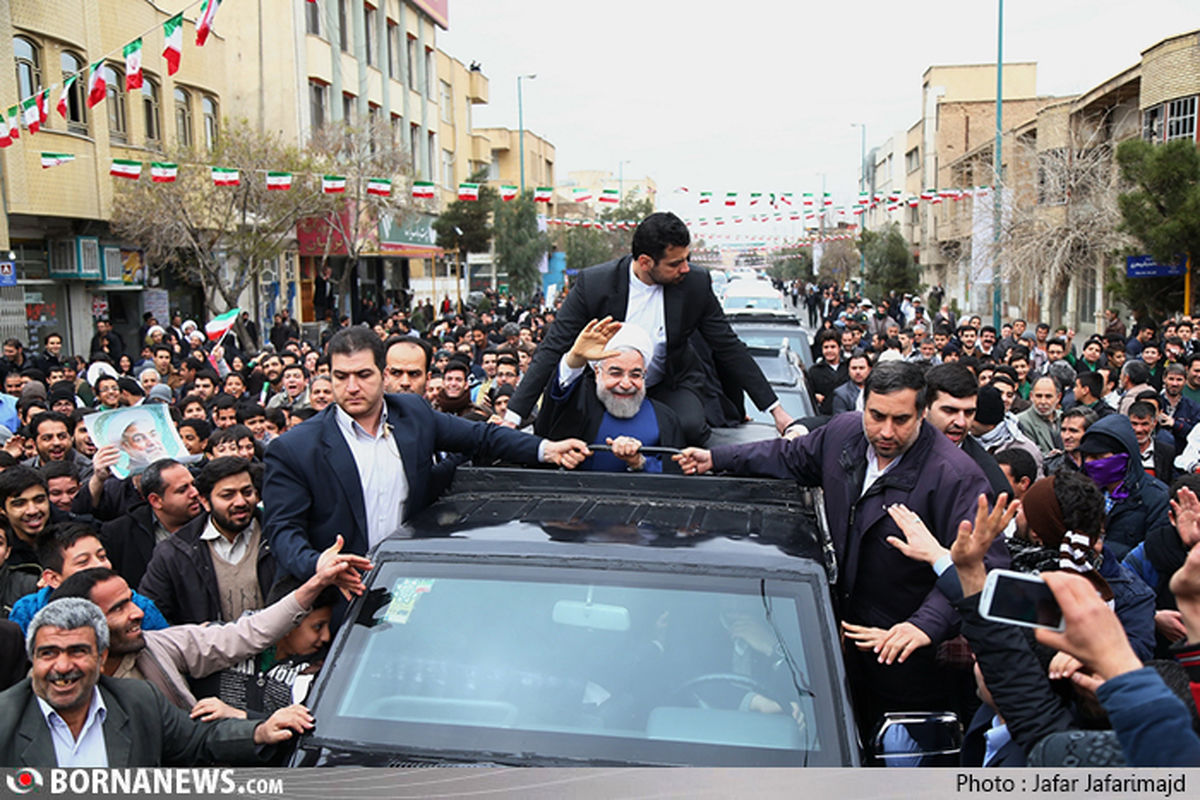 استقبال کم نظیر مردم تبریز از رییس جمهوری