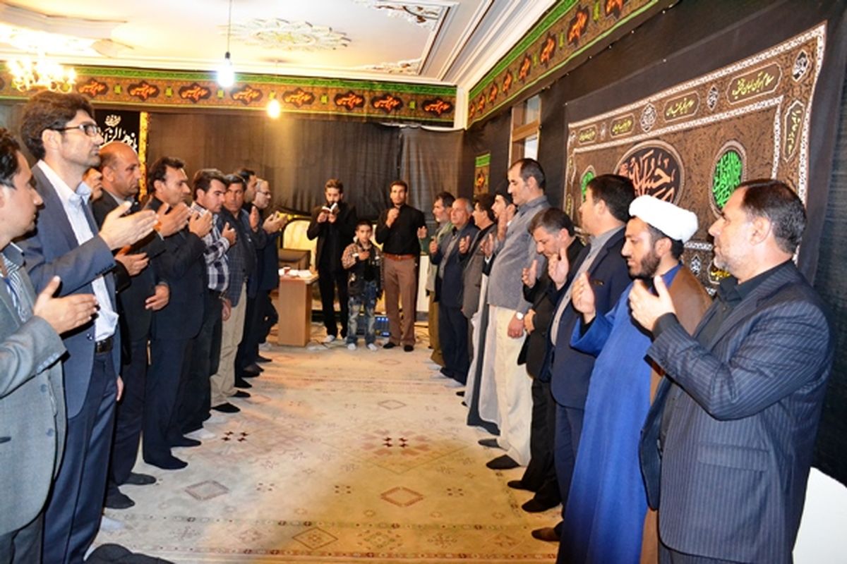 آئین عزاداری حسینی در منزل نماینده بویراحمد و دنا +تصاویر