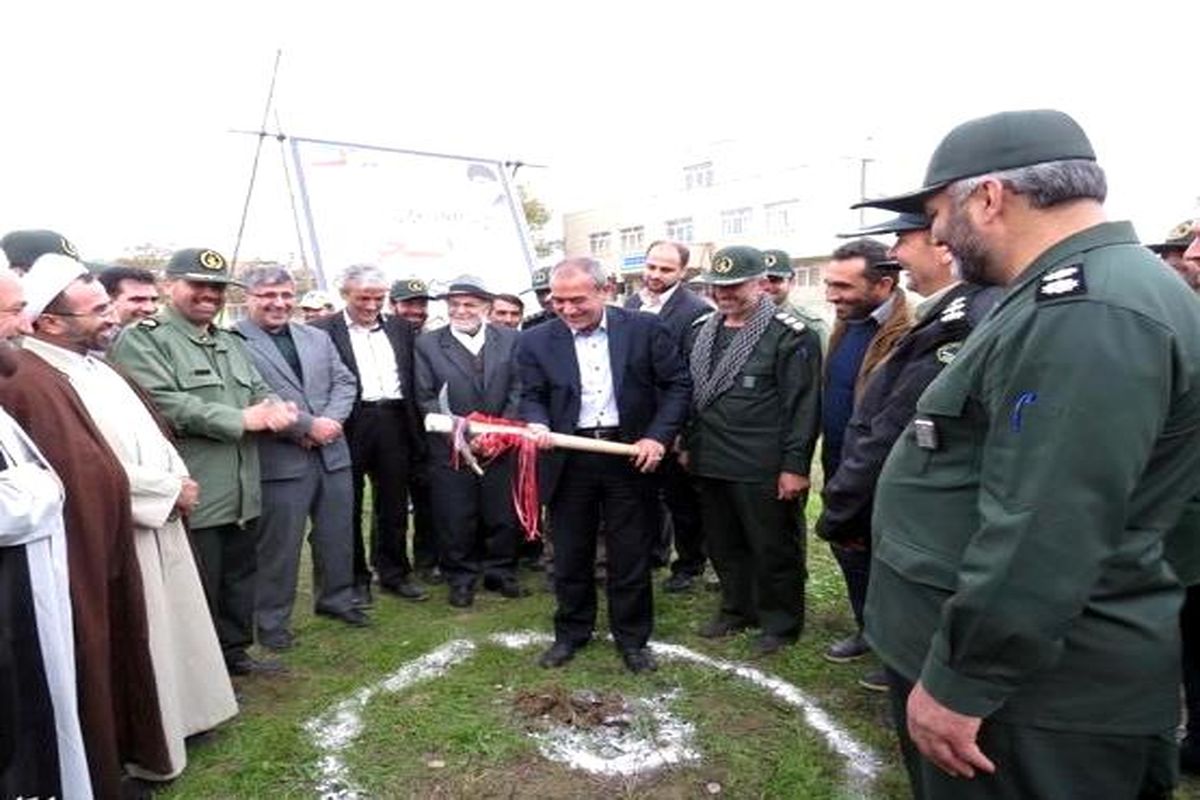 کلنگ ساخت استخر شنای سپاه ناحیه پارس آباد به زمین زده شد