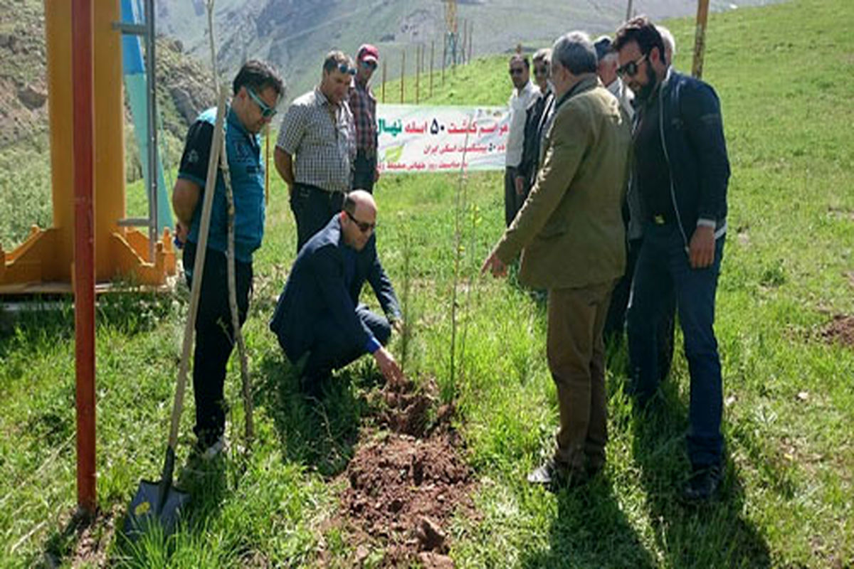 درخت‌کاری فدراسیون اسکی به مناسبت روز جهانی محیط زیست