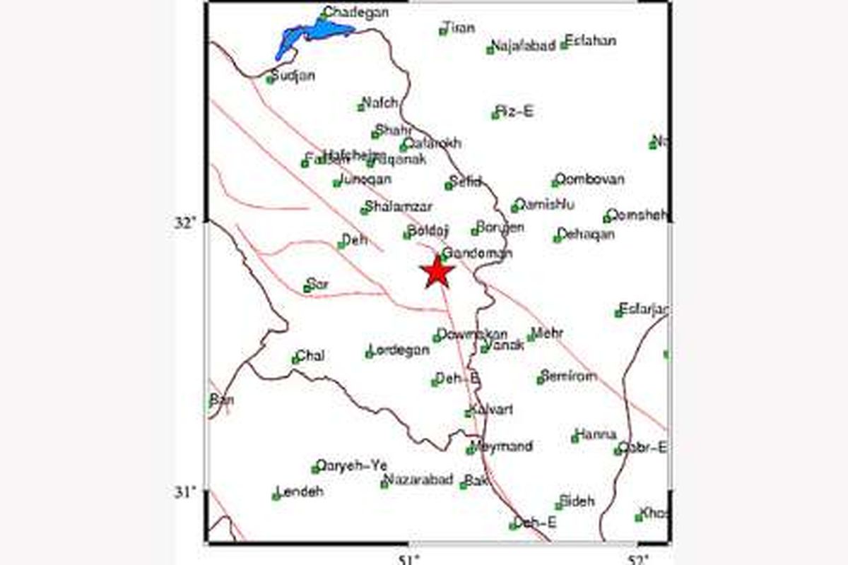 زلزله گندمان چهارمحال و بختیاری را لرزاند / زلزله خسارتی در پی نداشت