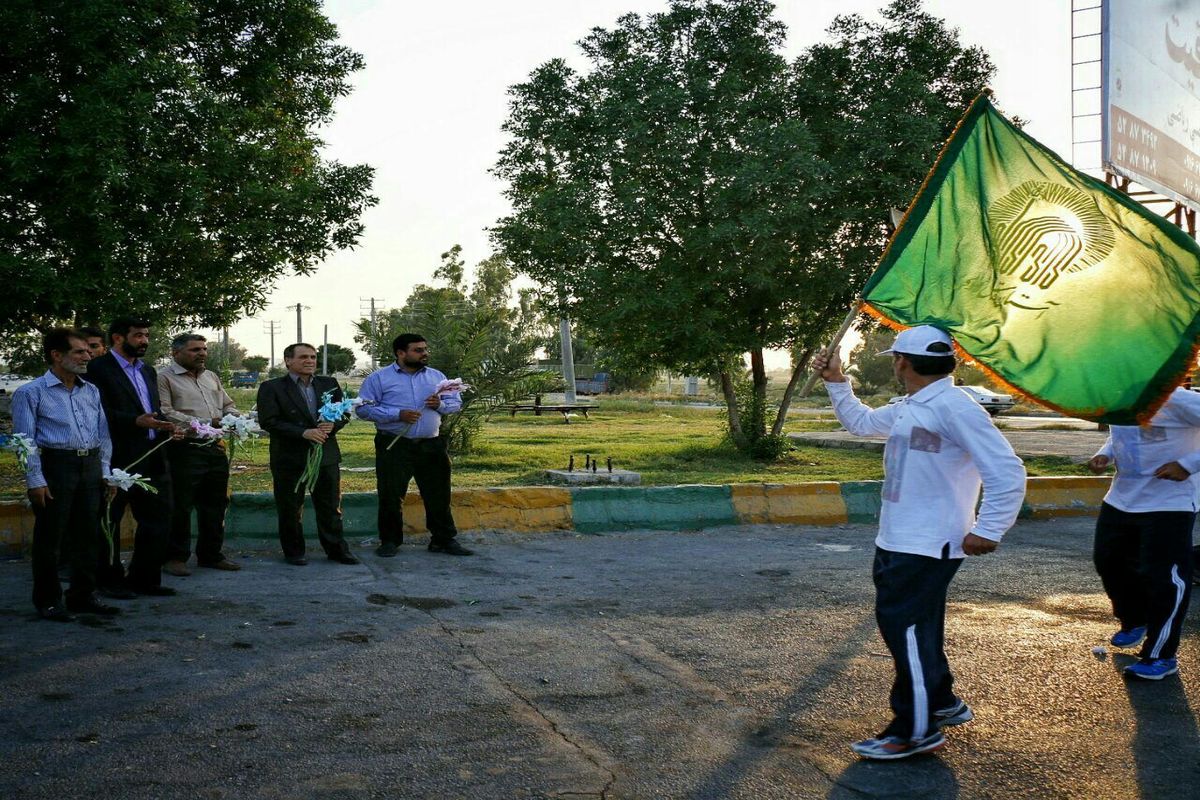 کاروان دوندگان جاده ولایت به دهدشت رسیدند