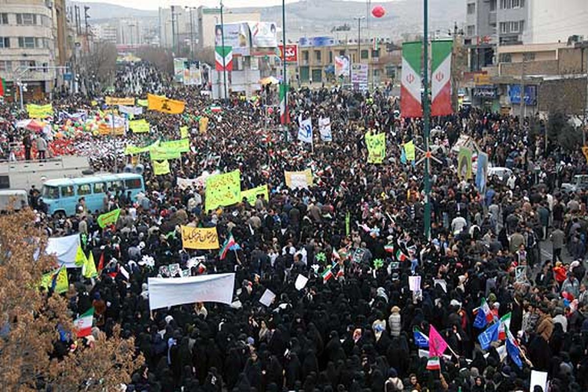 برگزاری راهپیمایی ۲۲بهمن در کرمانشاه