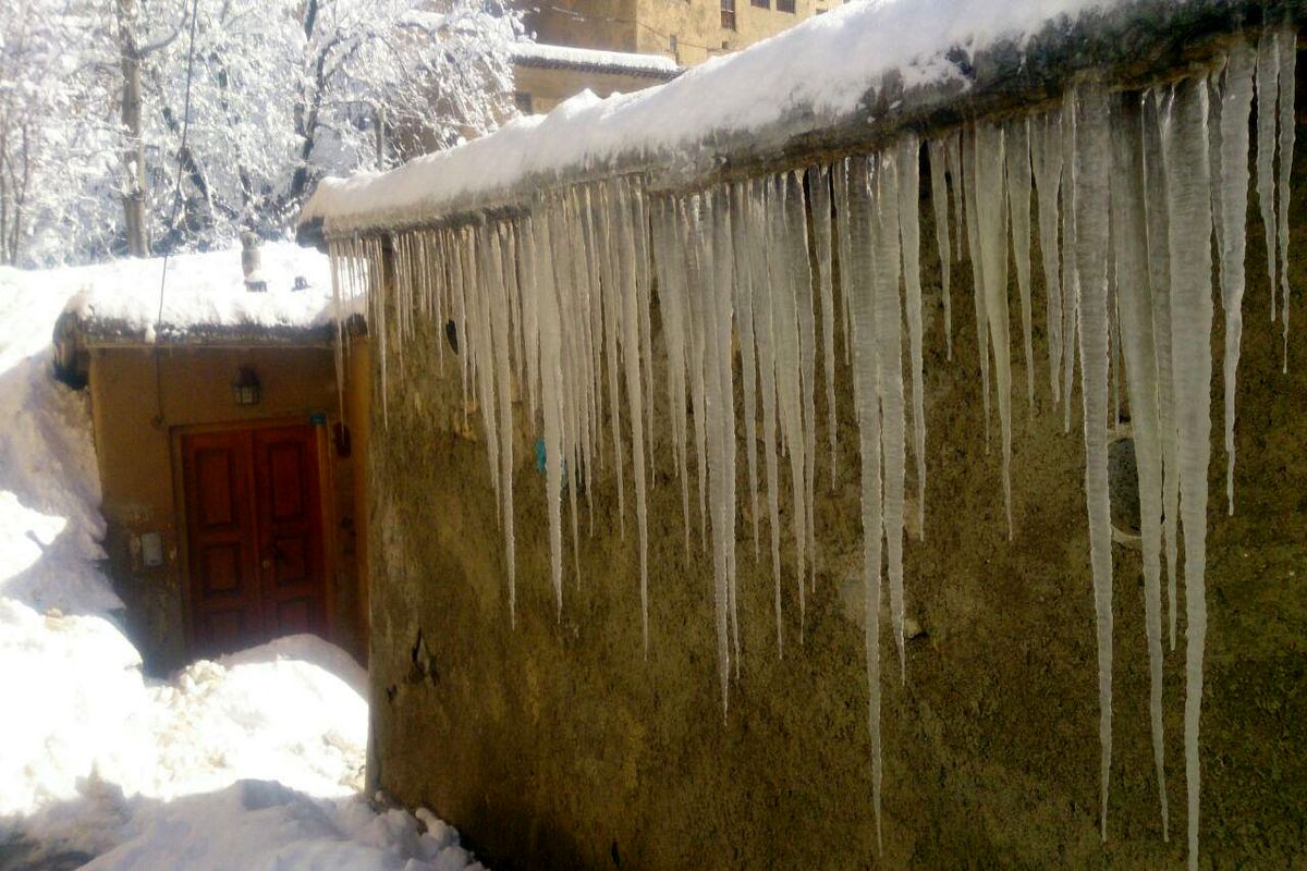 نمای برفی زیبا از ماسوله