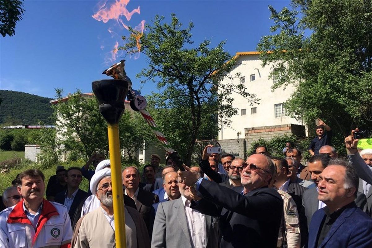 بهره‌برداری گاز رسانی به ۴ روستای حیران آستارا با حضور استاندار گیلان