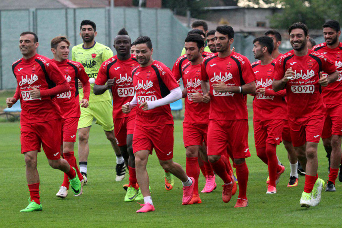 دوی امدادی و بازی دوز  در تمرین شاداب عصر شنبه پرسپولیس