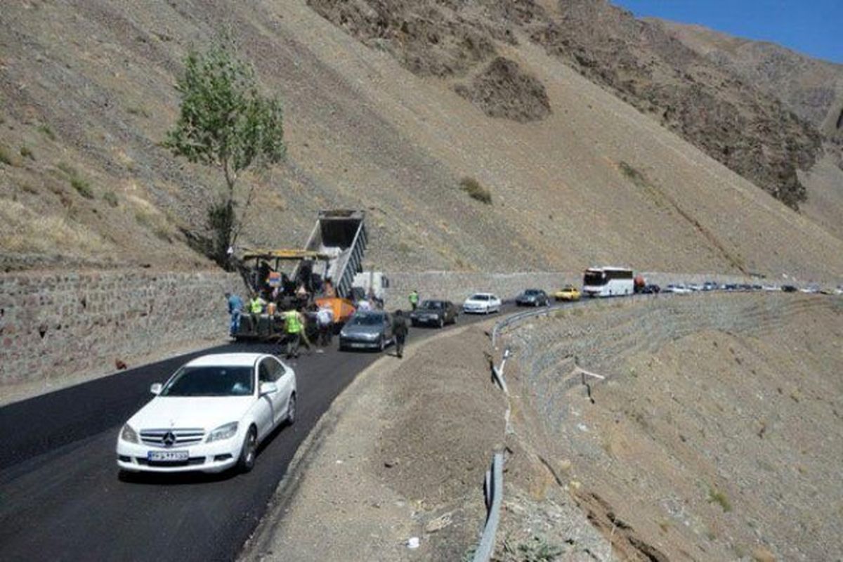 ۴۵ کیلومتر ازجاده گردشگری کرج - چالوس روکش آسفالت و ایمن سازی شد