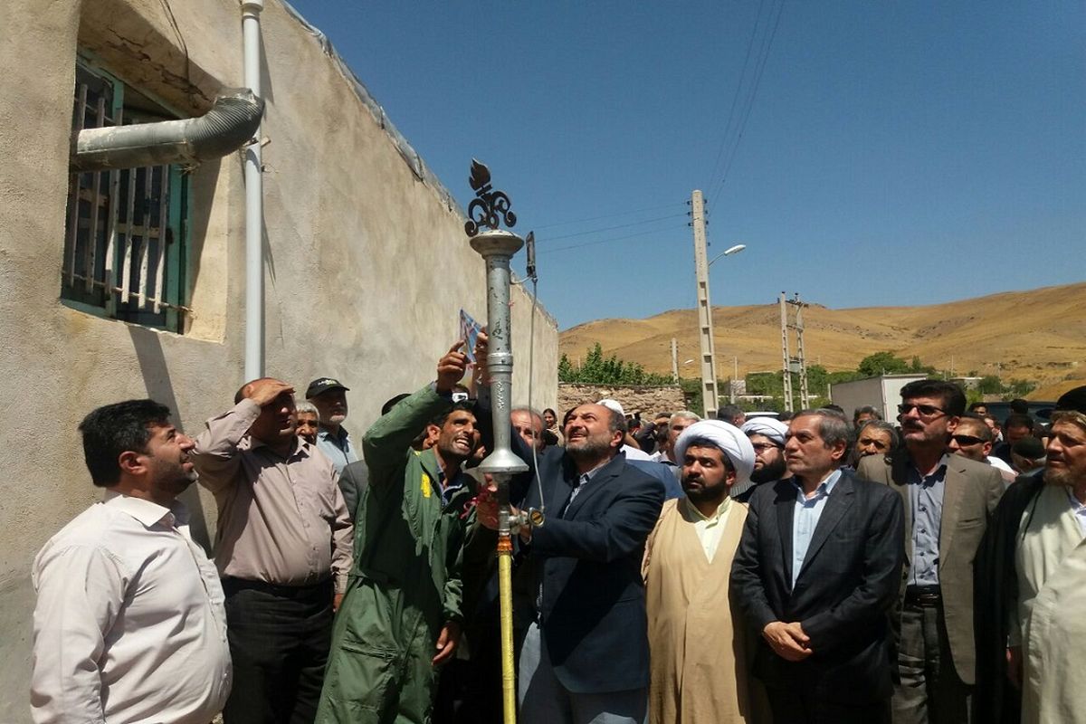 بهره مندی دو روستای بخش کوهین از نعمت گاز طبیعی