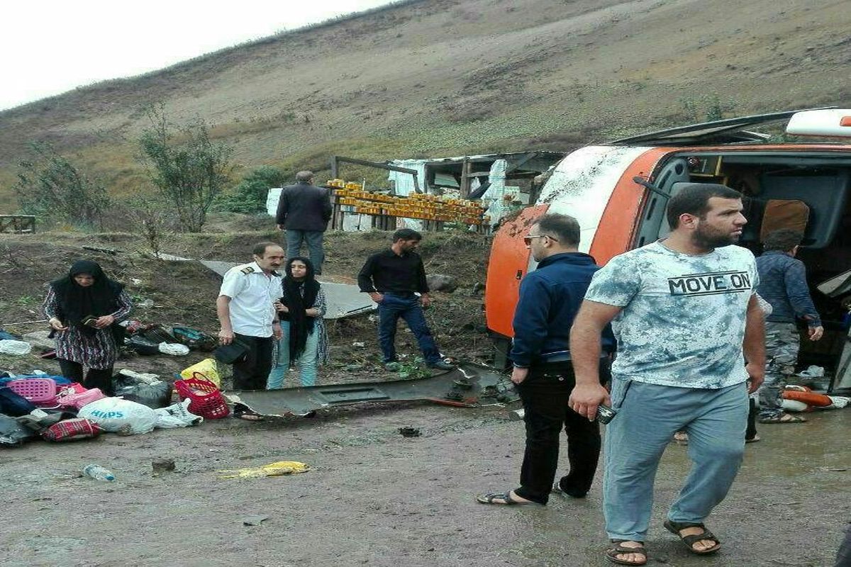 مساعد بودن حال مصدومان حادثه رانندگی گردنه حیران