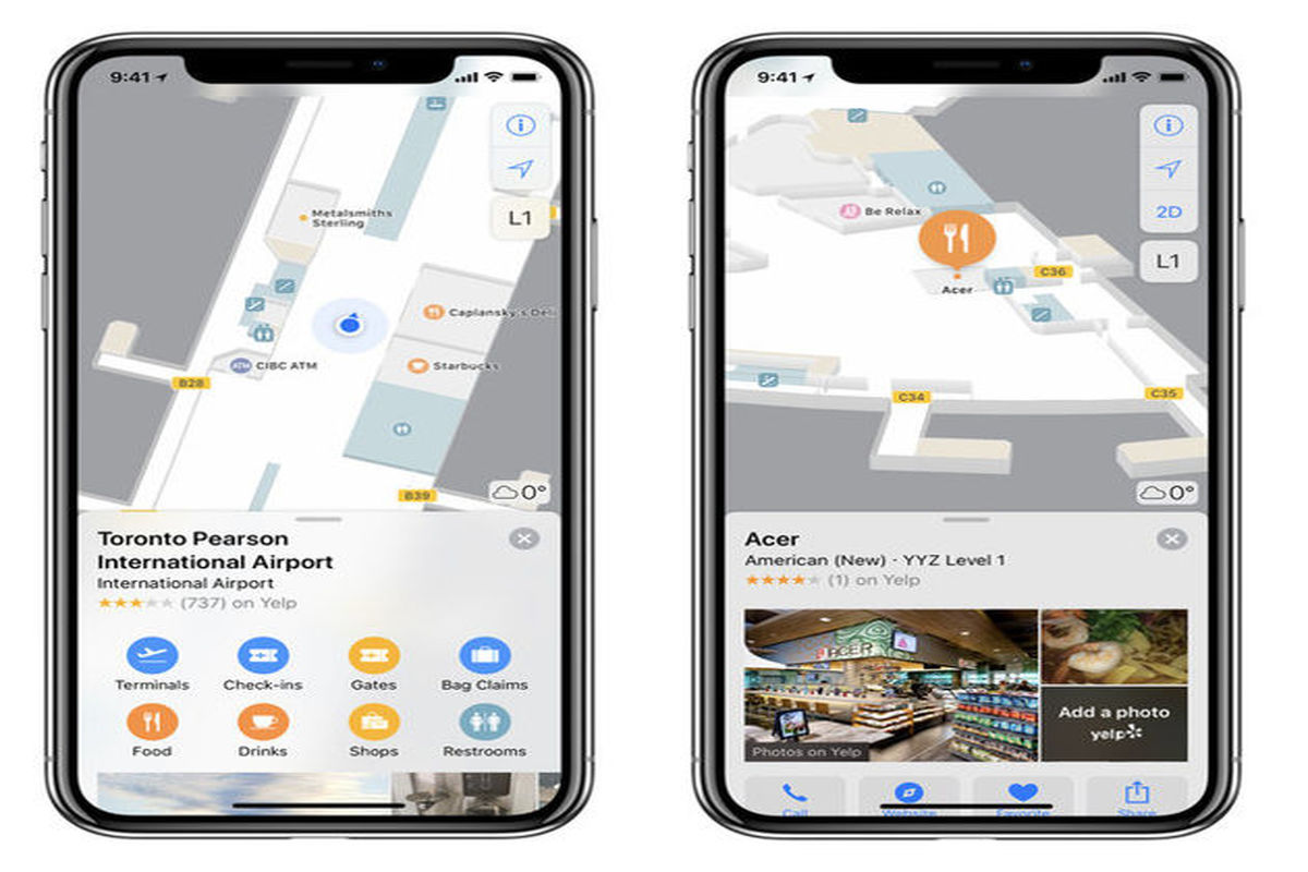 نقشه راه فرودگاه‌ها به نقشه اپل اضافه شد