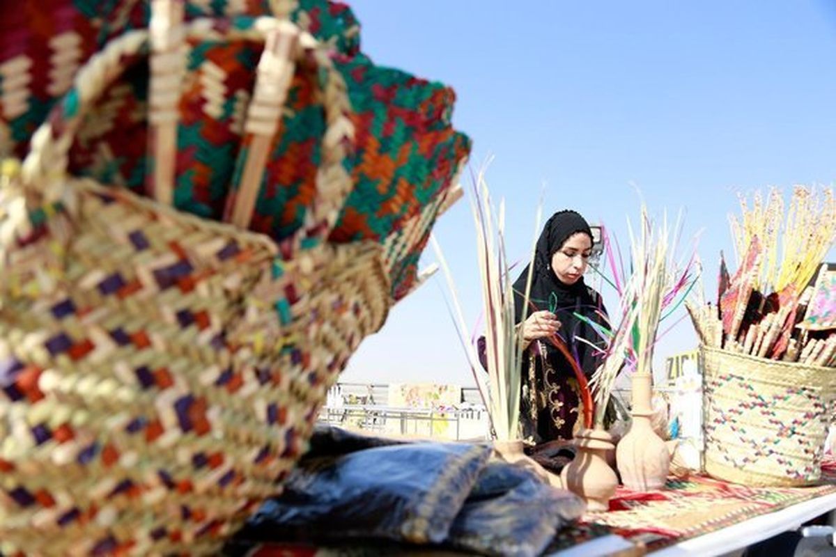 حصیربافی سند ماندگار هنر زنان روستایی آبادان