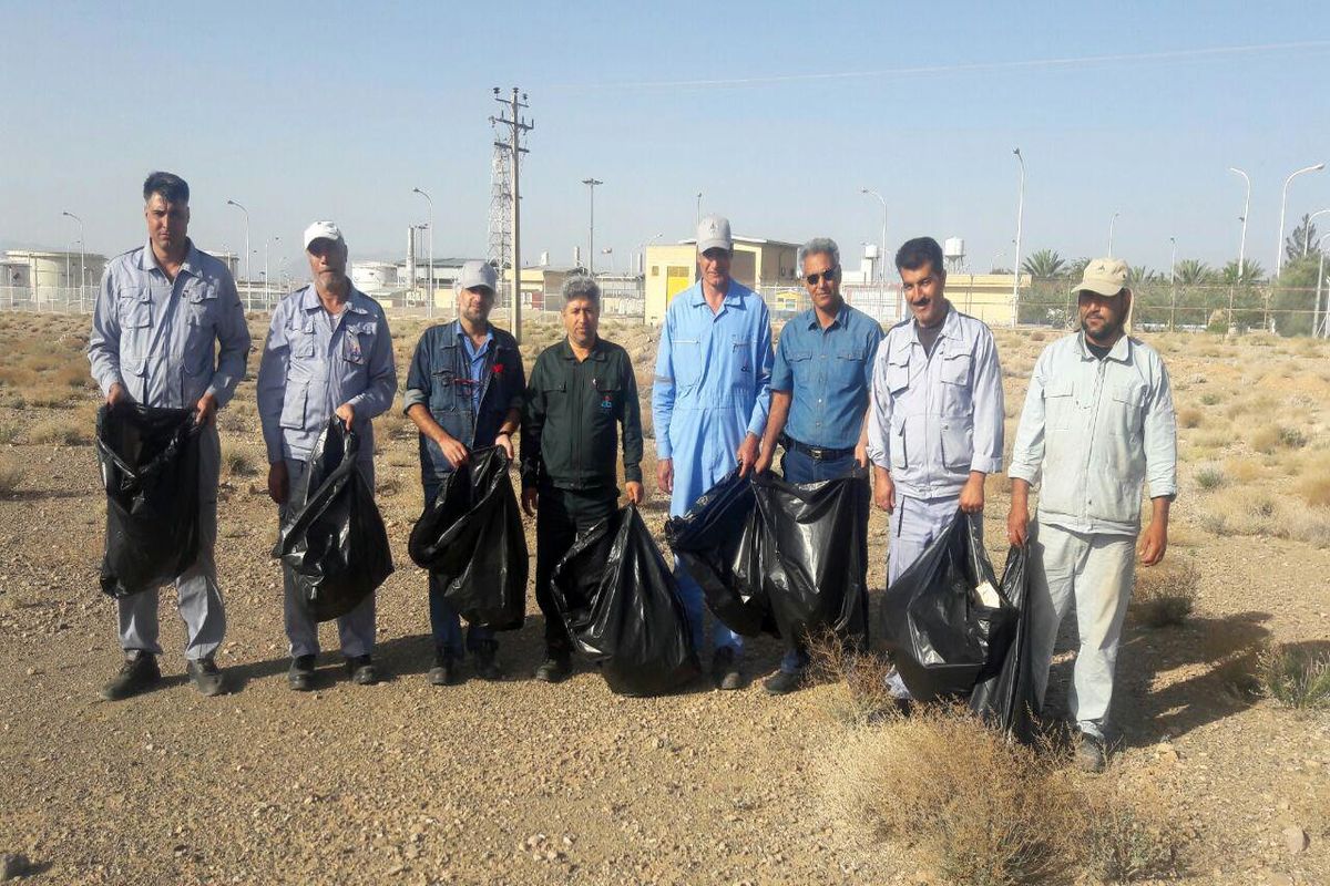 برگزاری مانور زیست محیطی در مرکز انتقال نفت مهرآران