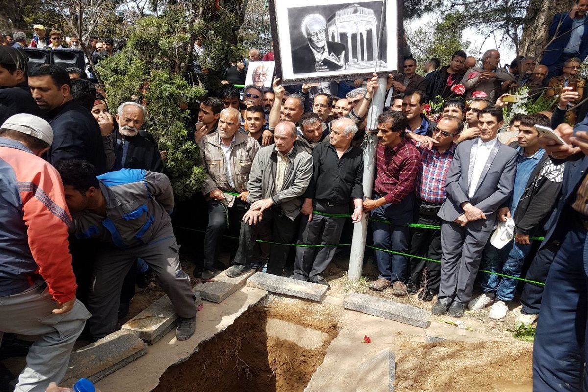 پیکر جمشید مشایخی به خاک سپرده شد