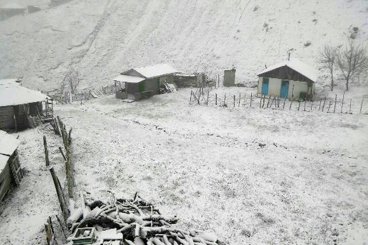 بارش برف در پنجمین روز از بهار