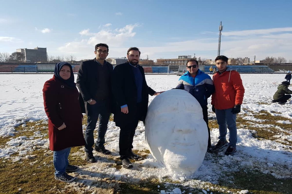 جشنواره آدم برفی فجر تا نوروز در بهار برگزار شد