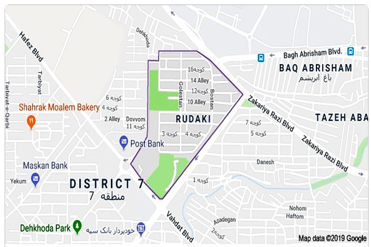 امنیت منطقه رودکی کرمانشاه مطلوب است