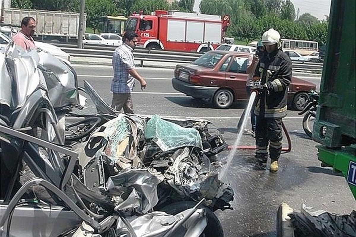 عدم توجه به جلو، شایع ترین و عمده ترین عامل تصادفات  رانندگی در شهر تهران