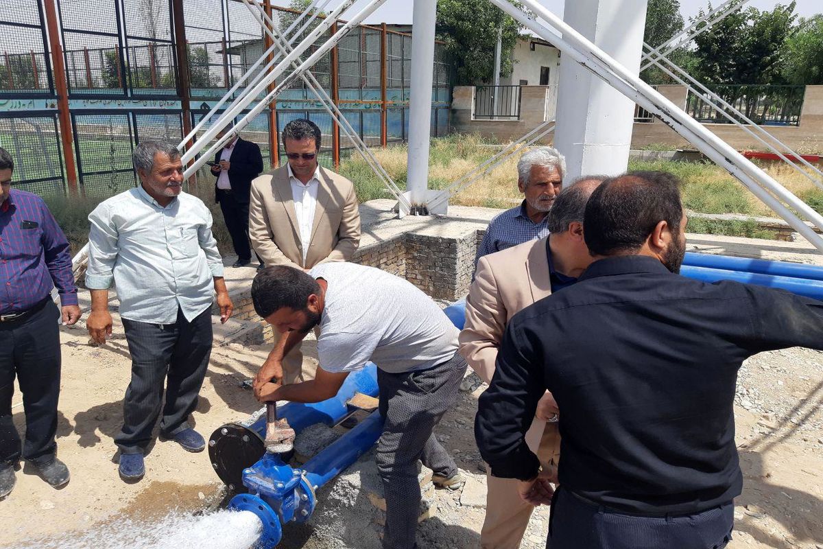 بهره برداری از مخزن ذخیره آب شرب روستای گل تپه کبیر