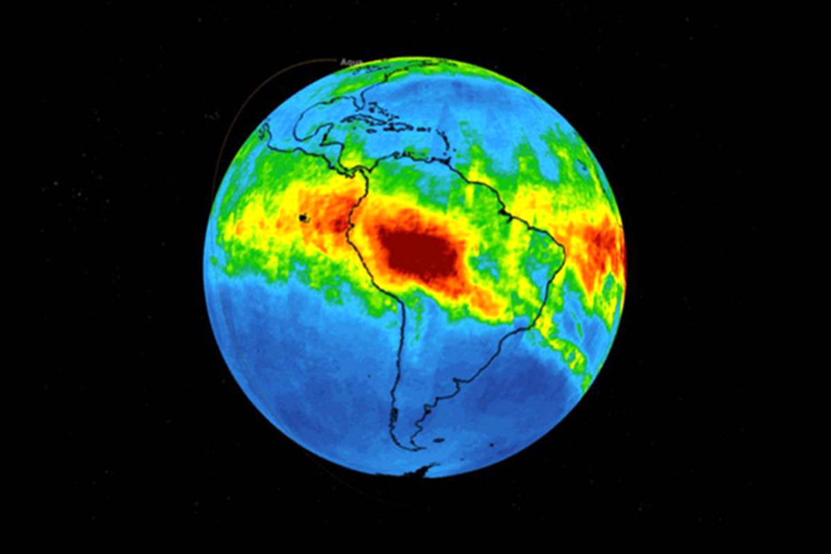 آزاد سازی مقادیر زیادی کربن مونوکسید در اتمسفر با آتش سوزی بی سابقه جنگل آمازون