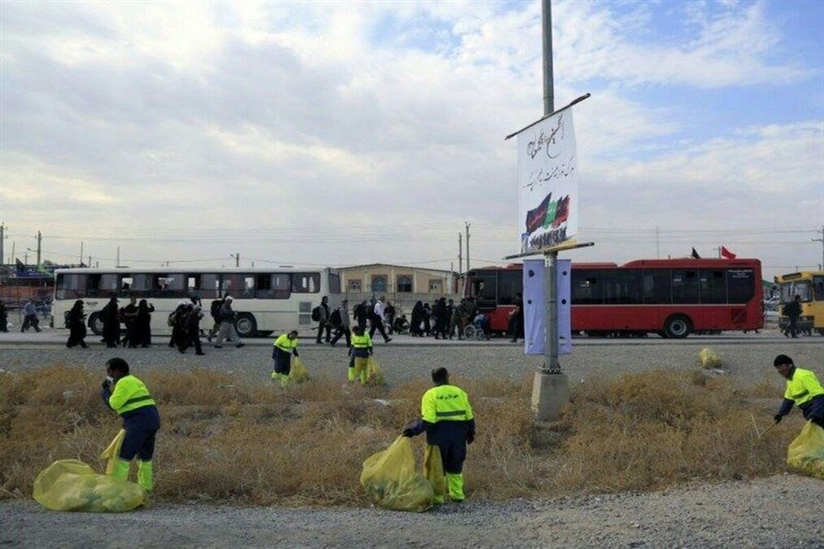 جمع‌آوری ۴۰۶ تُن زباله در مرز مهران توسط پاکبانان تهران