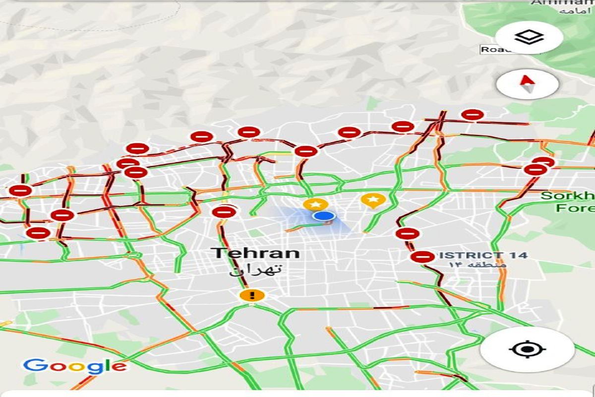 تهران قفل شد+ عکس