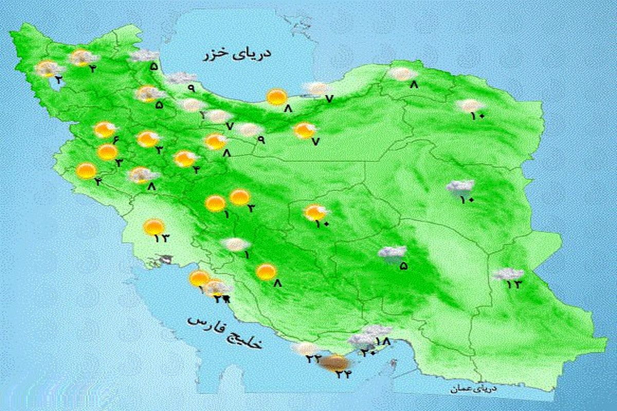 ادامه دار بودن بودن باران در کشور