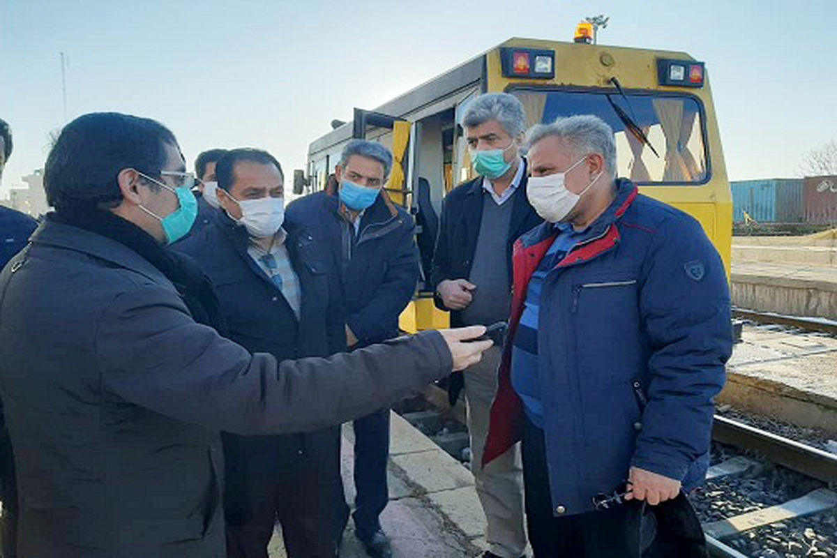 بازدید معاون فنی و زیر بنایی راه آهن جمهوری اسلامی ایران از پروژه ی خط دوم راه آهن قزوین _ زنجان