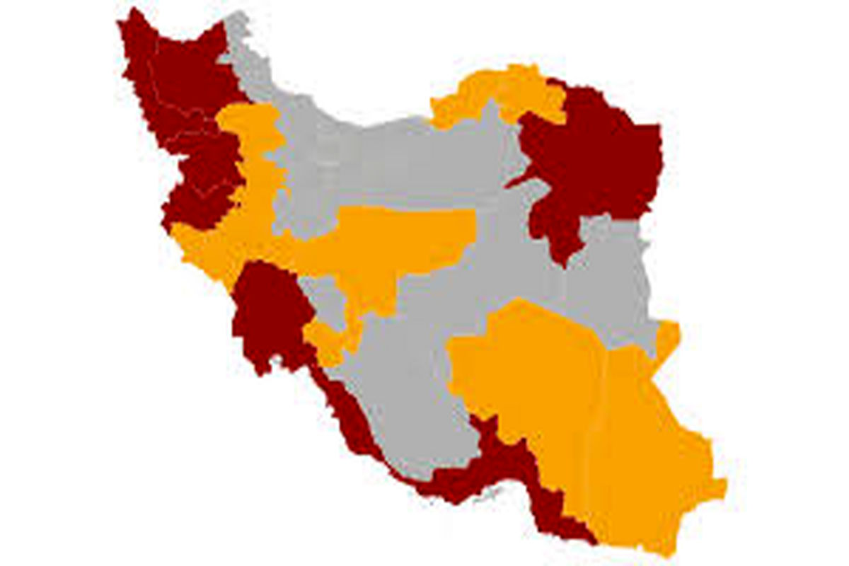 کدام استانها تا ۲۱ تیر ۹۹ در وضعیت قرمز کرونایی هستند؟