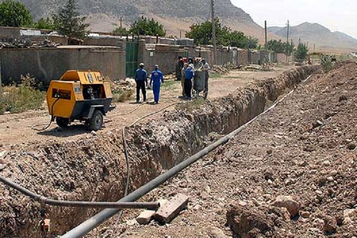 روشن شدن مشعل گاز ۱۴ روستای میاندوآب