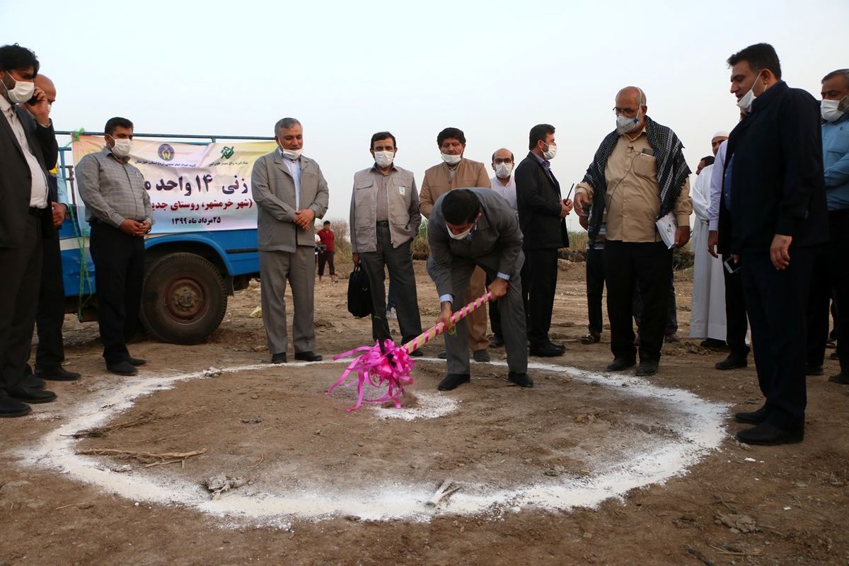 آغاز عملیات احداث ۱۴ واحد مسکونی برای نیازمندان روستای جدیده خرمشهر/۲۰۰ میلیارد ریال برای رفع محرومیت روستای بردیه هزینه شد