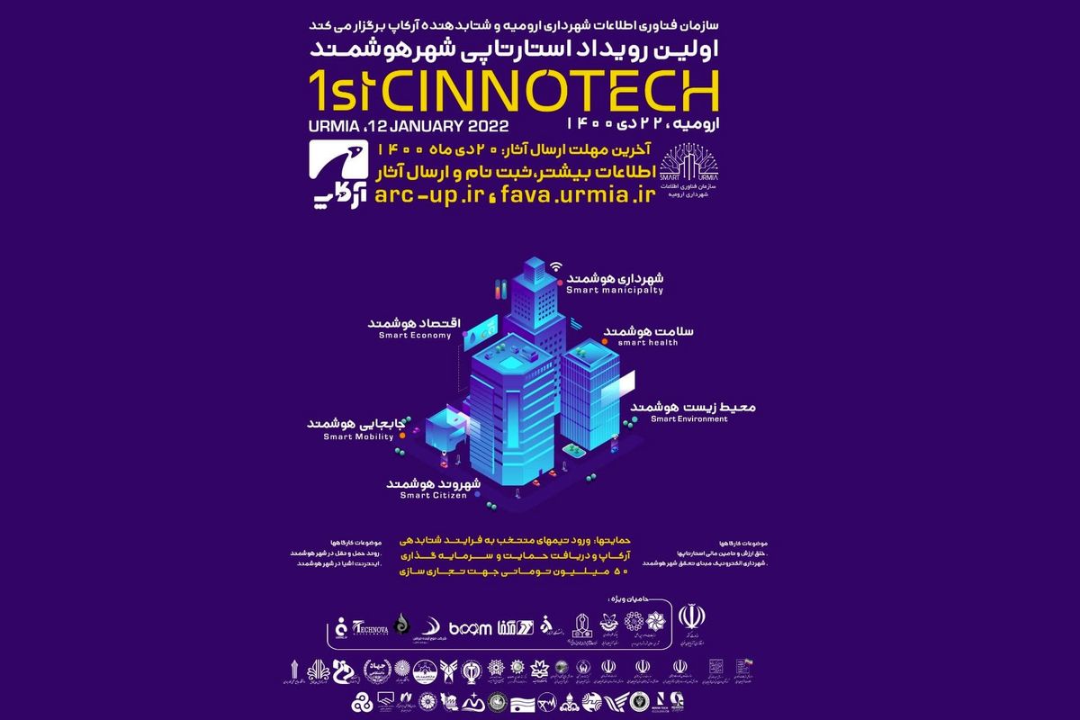 حمایت معاونت علمی و فناوری ریاست جمهوری از برگزاری رویداد استارتاپی شهر هوشمند ارومیه