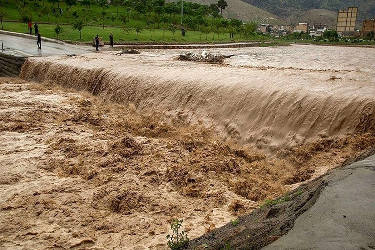 انسداد راه و قطع آب و برق ۳۷ روستای شهرستان صالح آباد به دلیل سیلاب