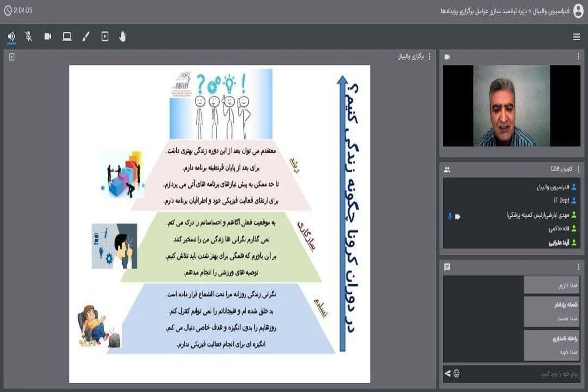 دومین وبینار توانمندسازی ناظران والیبال برگزار شد