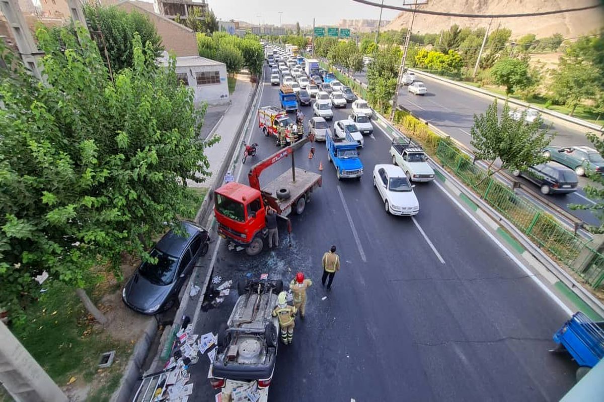 تصادف پراید و پژو ۲۰۶ در شهرری/ حادثه دو مصدوم برجای گذاشت