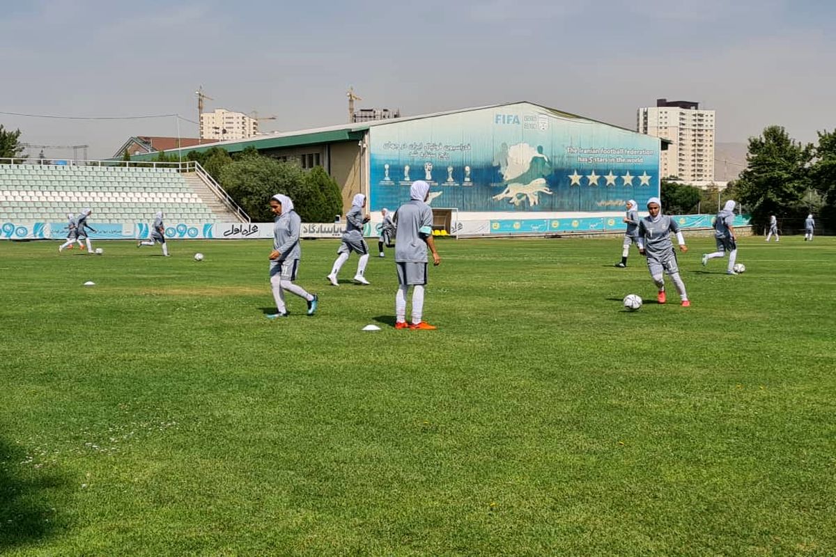 برگزاری تمرین تیم ملی فوتبال بانوان