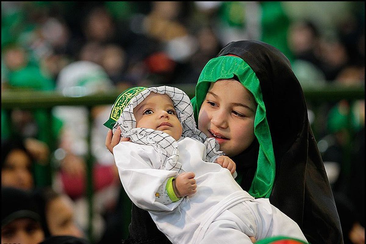 مراسم سنتی شیرخوارگان حسینی در استان قزوین برگزار شد