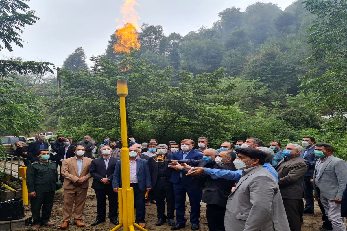 بهره‌برداری از پروژه گازرسانی با حضور استاندار گیلان در شهرستان شفت