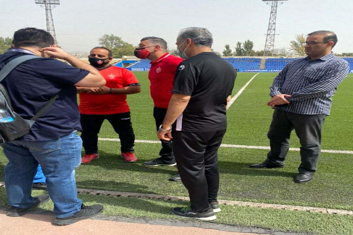 بازدید پرسپولیسی‌ها از ورزشگاه استقلال دوشنبه