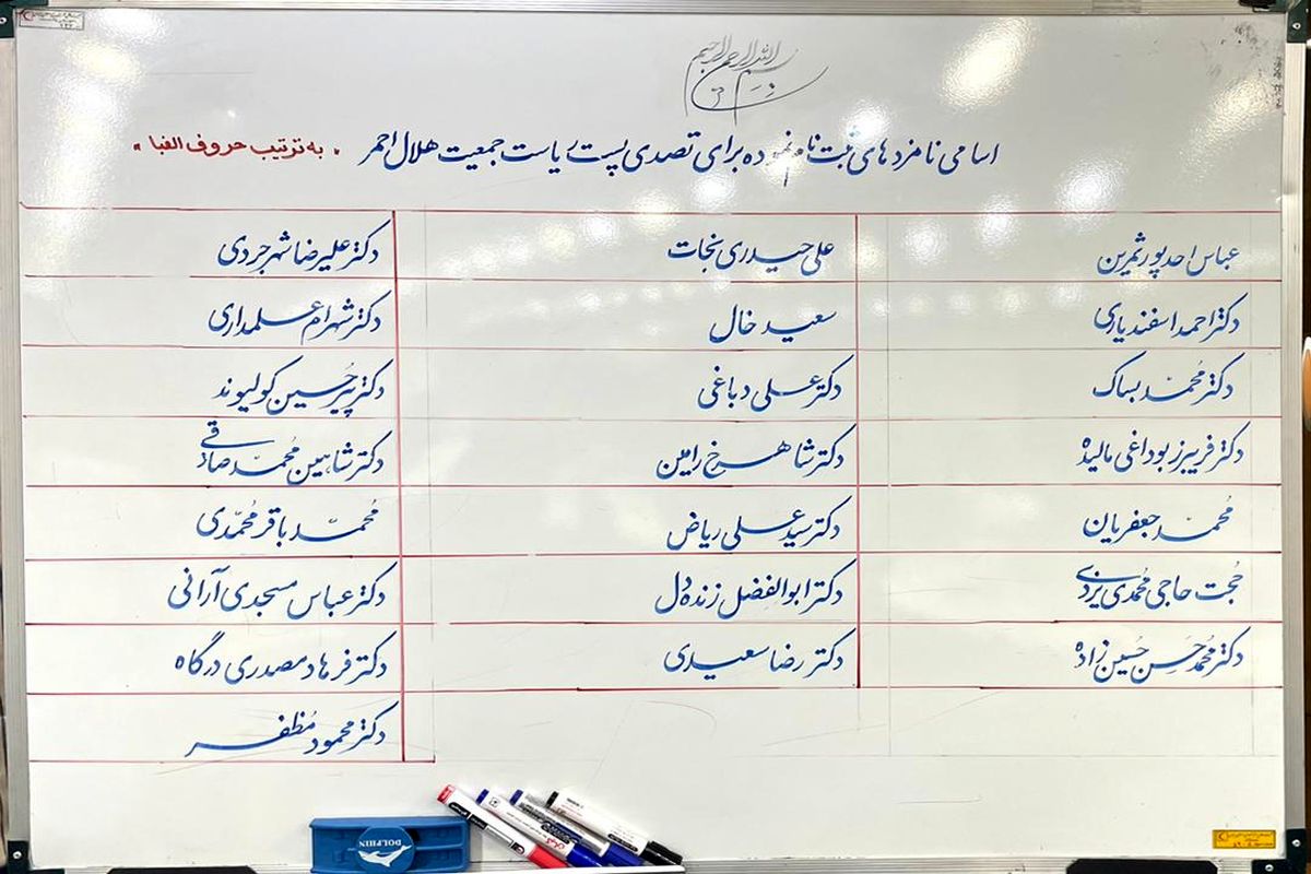 برگزاری انتخابات برای تعیین رئیس جمعیت هلال‌احمر 