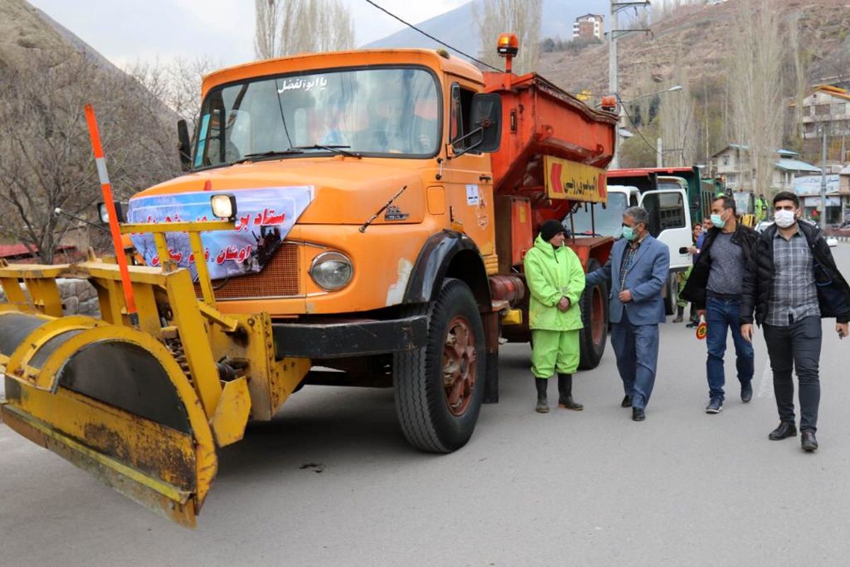 ۳۴۰ خودروی برف روبی آماده بارش برف در تهران