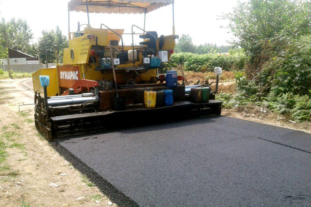 راه ارتباطی ۱۰ روستای محور کرج_چالوس آسفالت شد