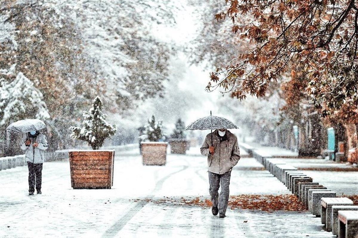 بارش برف در البرز/ هشدار سطح زرد هواشناسی