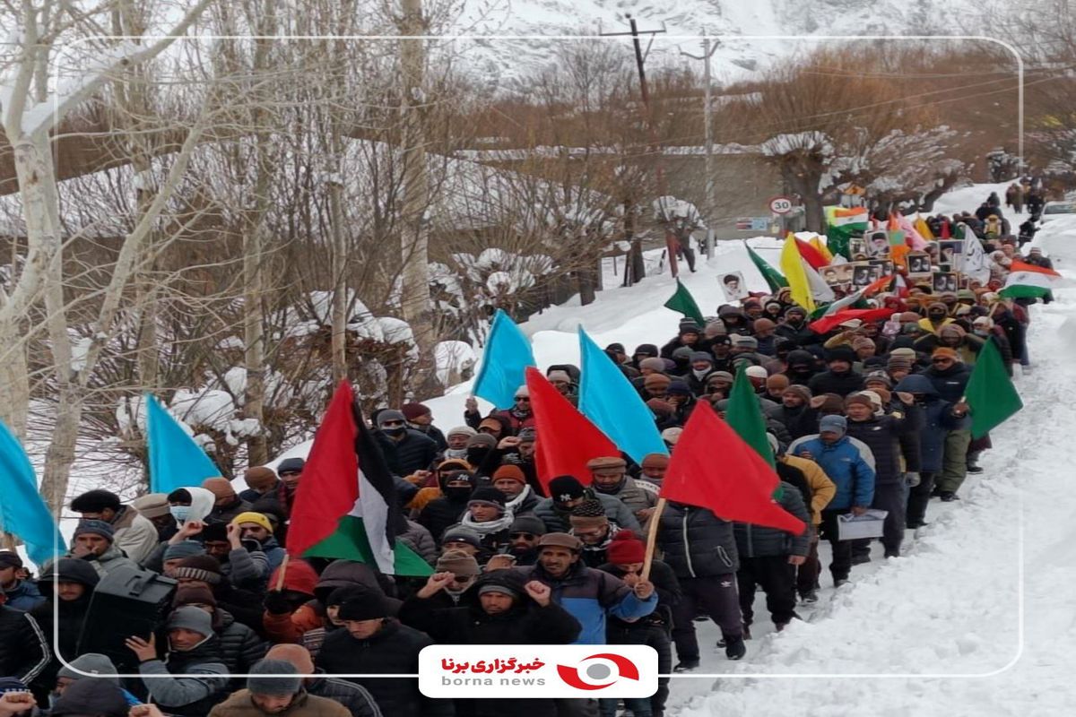 راهپیمایی سالگرد پیروزی انقلاب در کارگیل لداخ ھند