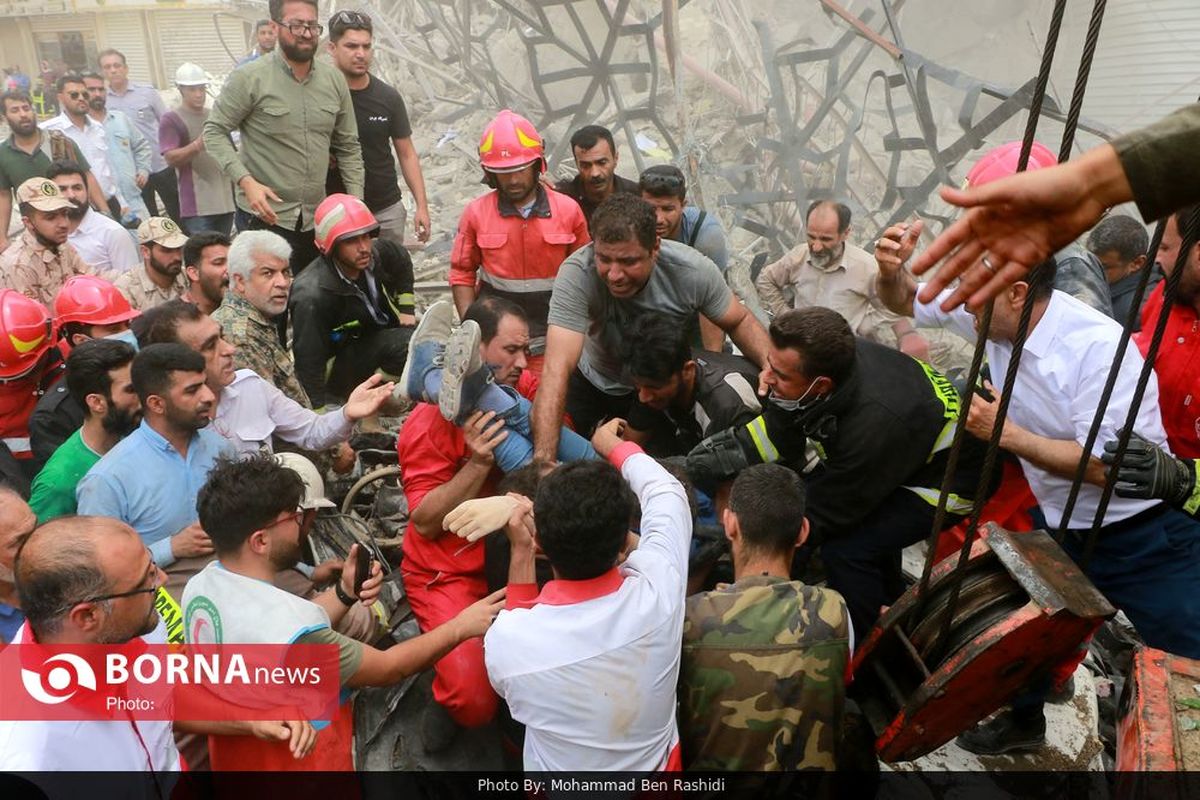 آخرین آمار فوتی و مصدومان حادثه متروپل آبادان تا ۶ خرداد ماه