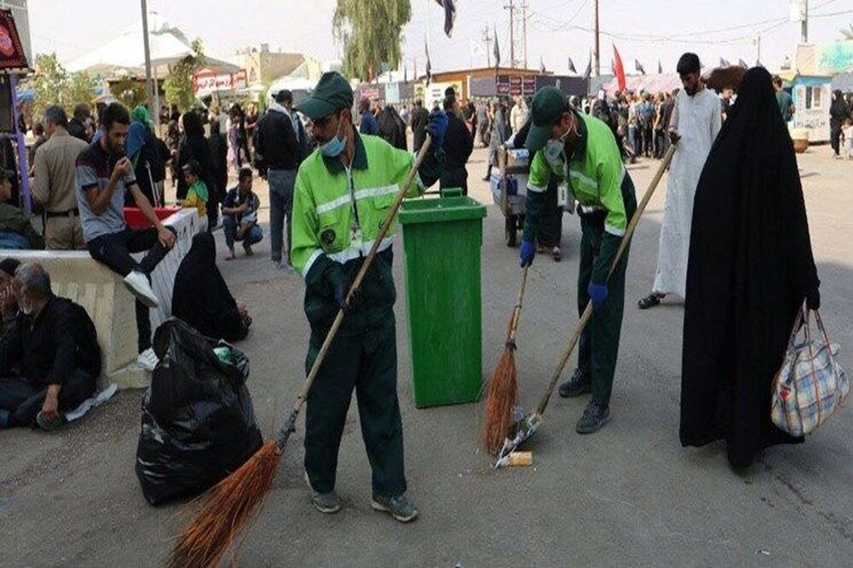 خدمت رسانی ۳ هزارو ۷۲۵ نیروشهرداری در راهپیمایی اربعین