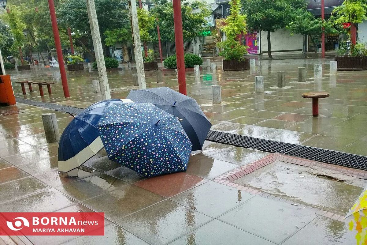 آغاز بارش باران و کاهش دمای هوا در گیلان