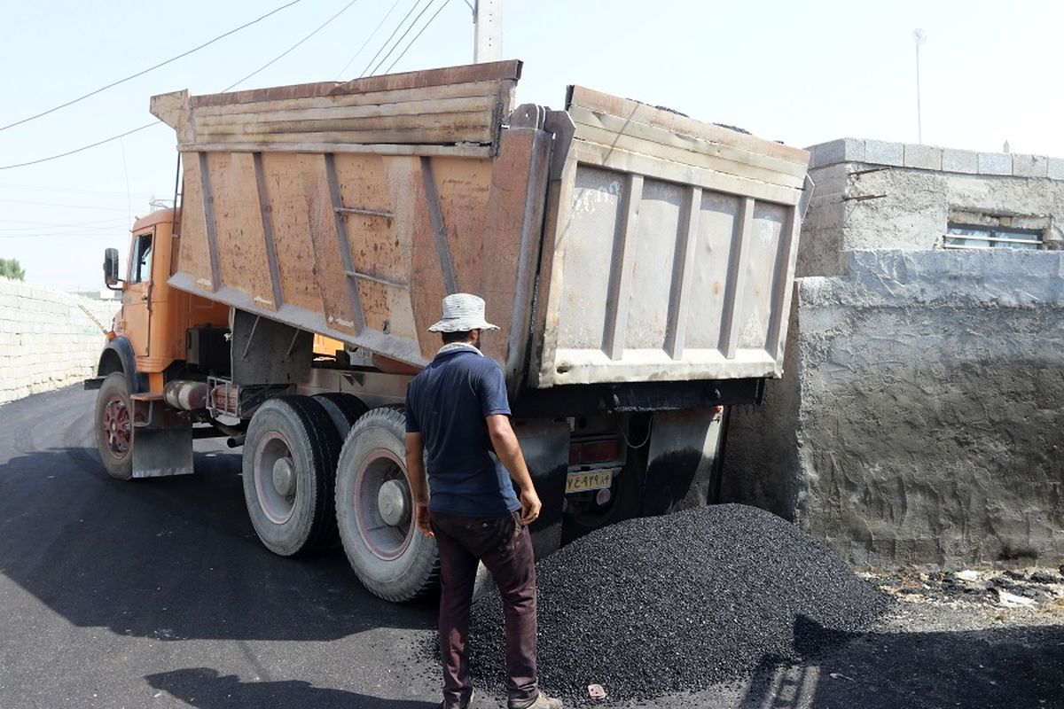 آسفالت محله سنگ کن غربی در راستای تداوم نهضت آسفالت