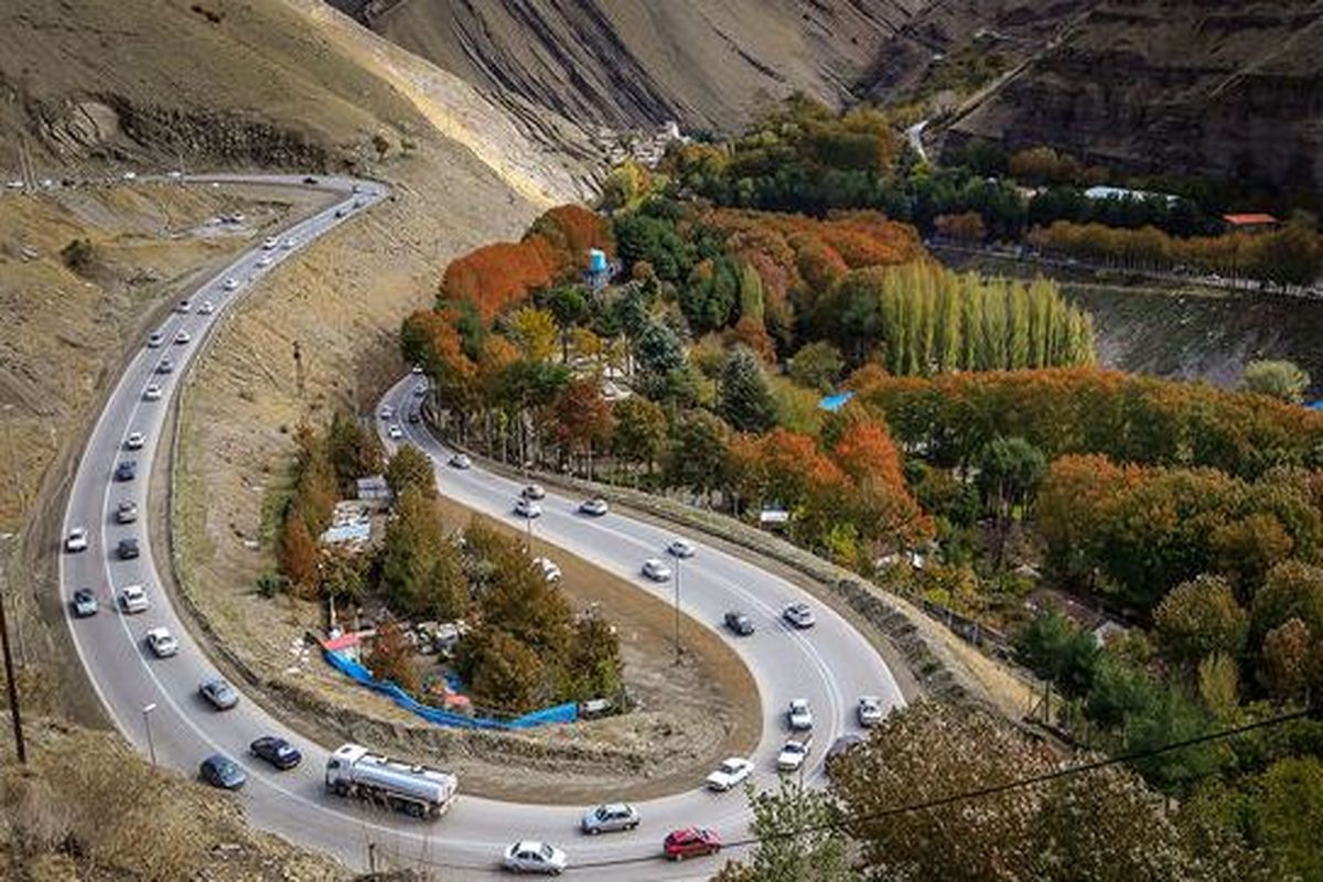 تردد روان خودرو‌ها در جاده‌های شمال