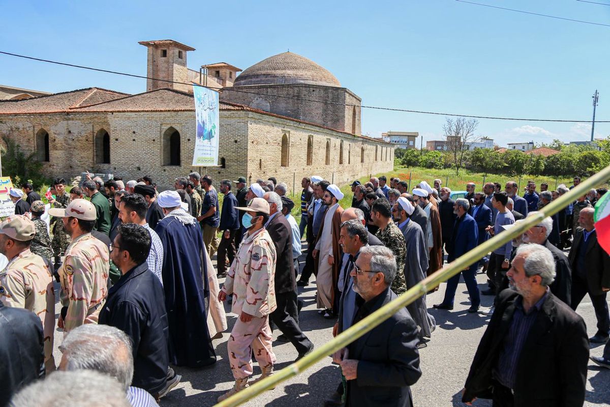 راهپیمایی باشکوه روز قدس در فرح آباد + تصاویر