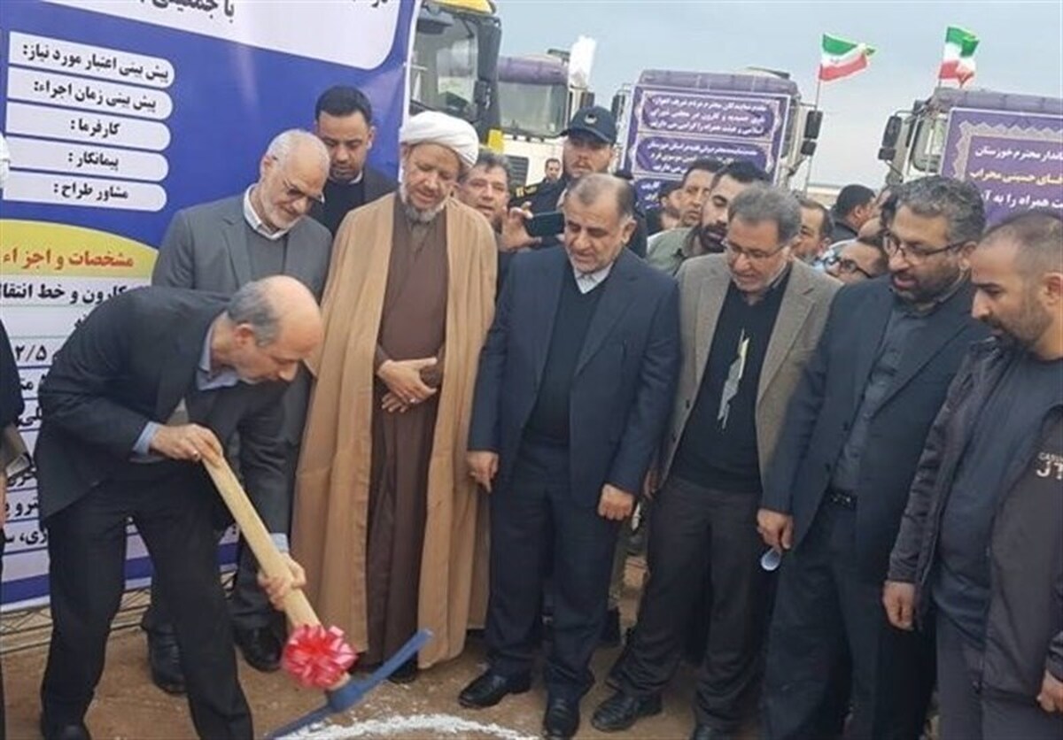 ‌وزیر نیرو کُلنگ احداث تصفیه‌خانه آب کوت امیر اهواز را به زمین زد